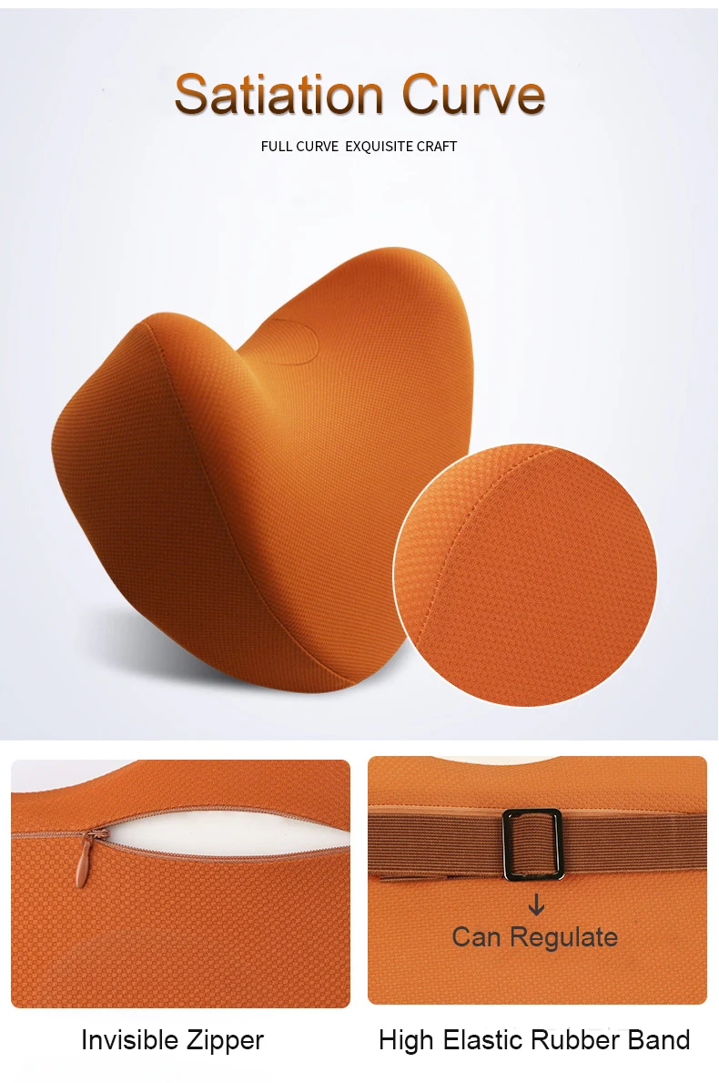 Purenlatex Heart Shape Car Auto Seat Headrest Neck Waist Support Protection Memory Foam (10)