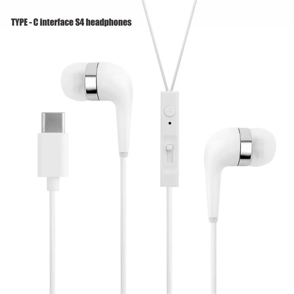 Оригинальные наушники Type C цифровые USB аксессуар проводное управление в ушах