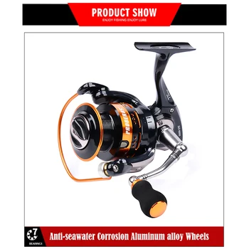 

Spinning Reel Full Metal Body Fishing Wheel 7 Bearing SLT1000/SLT2000/SLT3000 Optional Fishing Line Spool Capacity