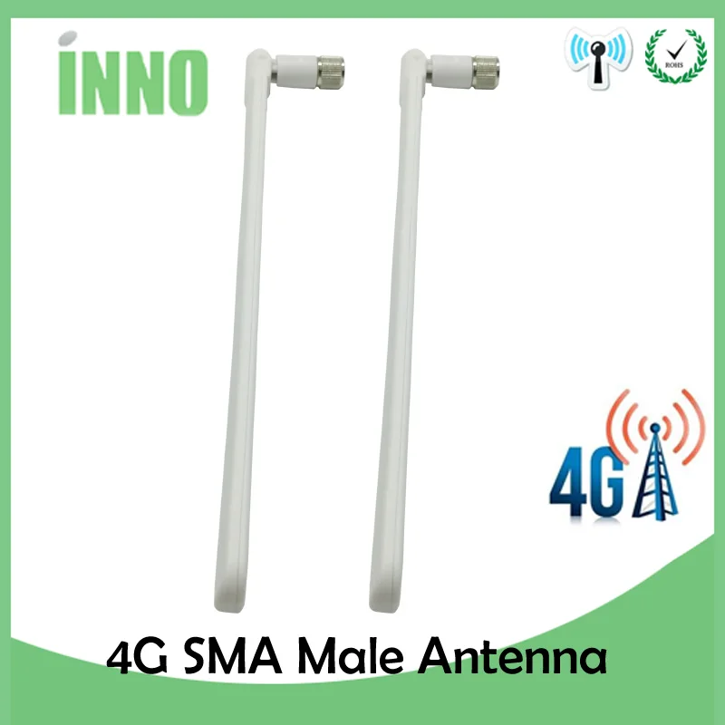 2 шт. внутренняя 4G LTE Антенна 5dbi SMA разъем antena для huawei B593 4G LTE маршрутизатор беспроводной модем повторитель белый цвет