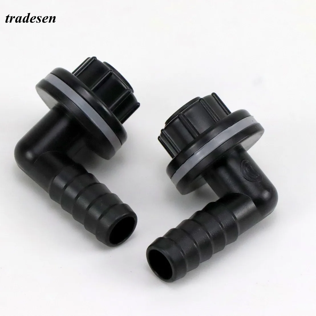 3/8" Thread to 14mm 90 Degree Elbow Drainage Connector Aquarium Fish Tank Drain Coupling Adapters Irrigation Water Pipe Joints