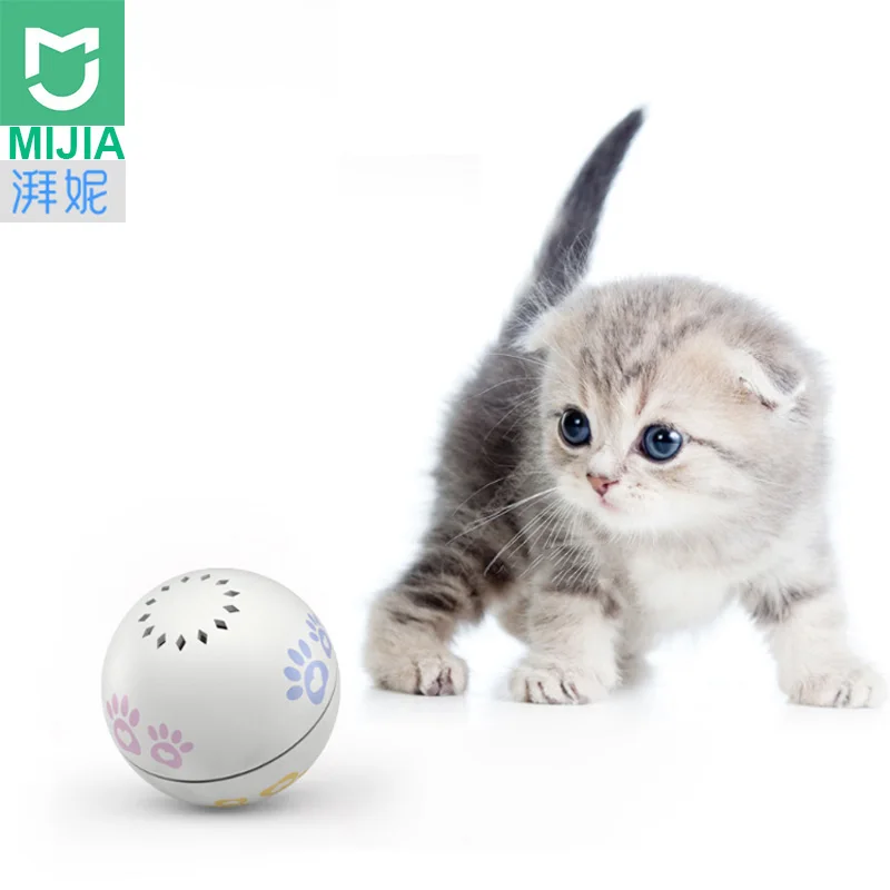 

Xiaomi Mijia Petoneer Pet Smart Companion Ball Cat Toy Built-in Catnip Box Irregular Scrolling Funny Cat Artifact Smart Pet Toy