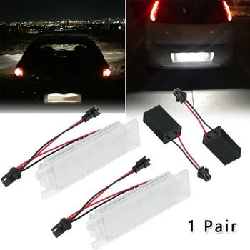 

2pcs 12V 1Pair White 18 LED License Plate Light Lamp For Romeo MiTo GT Spider 939 Giulietta With 2pcs Decoders Car Accessories