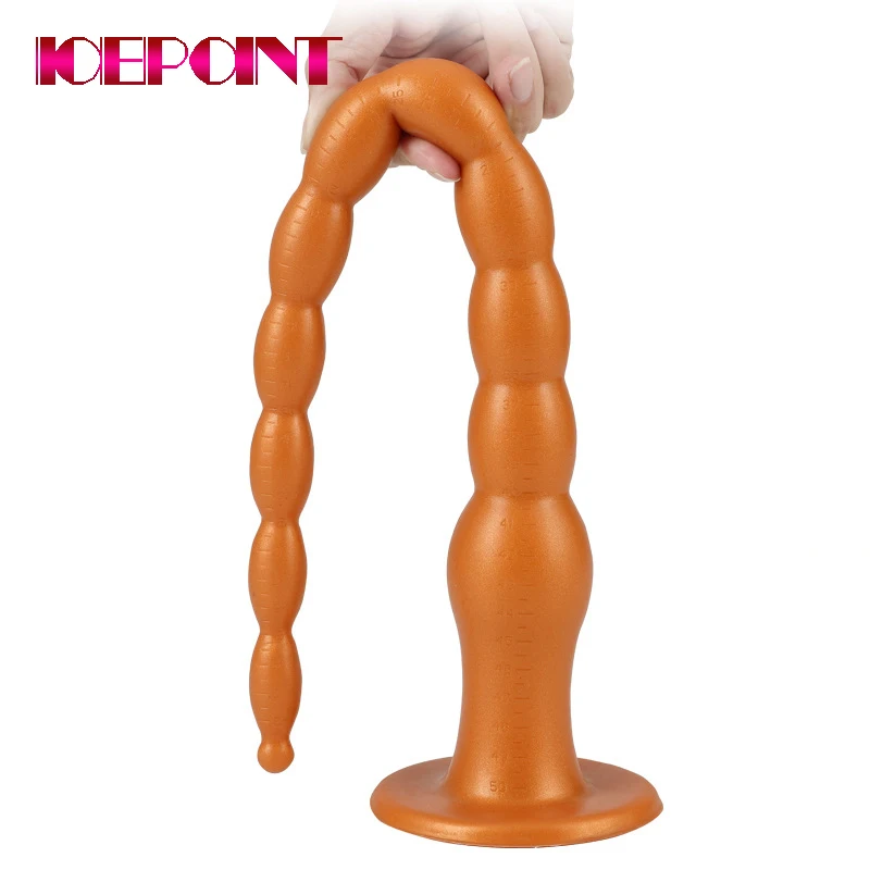 Super Long Dildo Anal Plug In-depth G Spot Stimulation Butt Plug Anal Stick Adult Sex Toy Soft Silicone for Women and Men