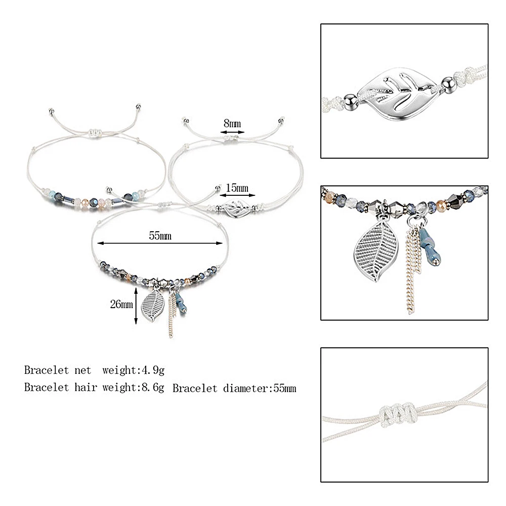 3 шт./компл. Boho Для женщин Оболочка жемчужные бусы, натуральный камень, сердечко с бахромой в виде звезд, с украшением в виде кристаллов браслет подарок на летнюю вечеринку браслет-напульсник, высочайшего качества, senhora