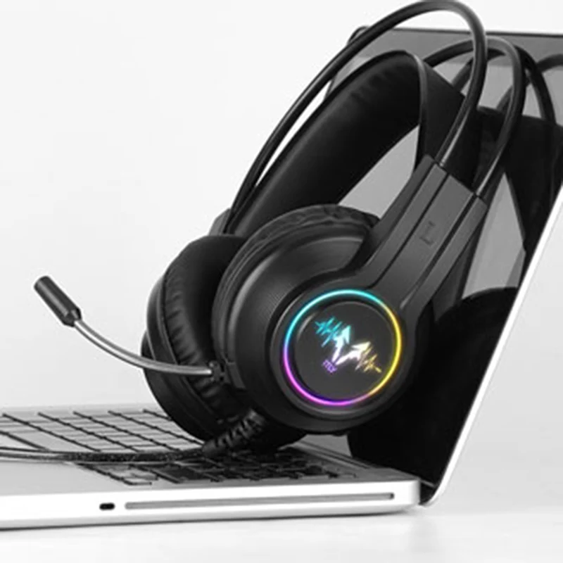 V9000 Computer Gaming Headphone with Microphone Internet Cafe Wired Gaming Headset 7 1 Channel Headset