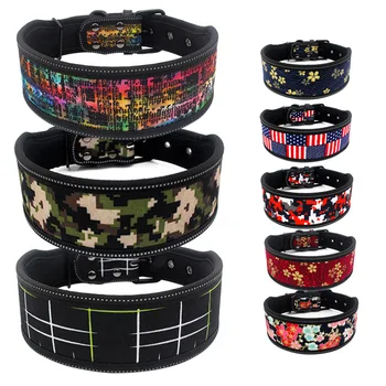 

Big Discount Reflective Dog Collars Metal Buckle Puppy Leashes Vanvas Pet Accessories & Supplies For Small Medium Large