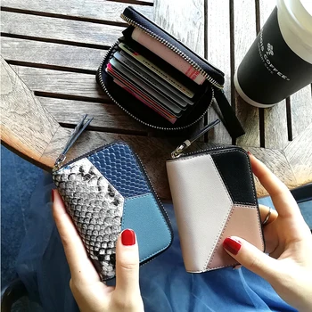 

Europe and the United States mini card holder women's multi-card simple card holder leather small credit card package new