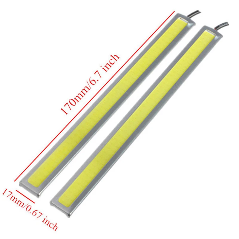 

6xSuper Bright COB White Car LED Lights for DRL Fog Driving Lamp Waterproof 12V Waterproof and abrasion resistant