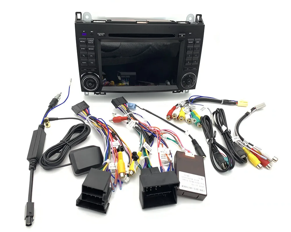 Top DSP 64G ROM Android 9 Car DVD Radio Stereo GPS for Mercedes Benz B200 A B Class W169 W245 Viano Vito W639 Sprinter W906 WIFI GPS 2