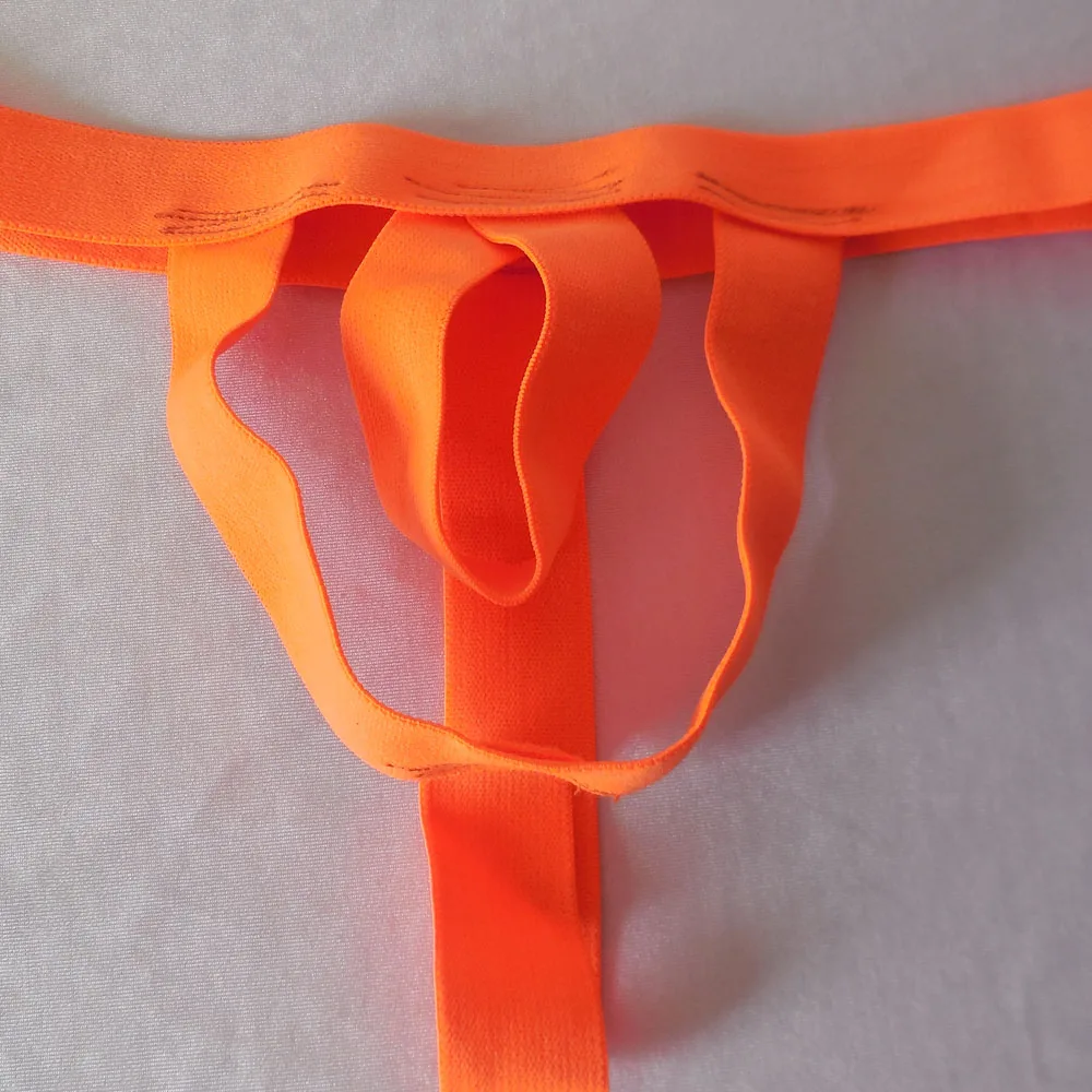 Sexy T-back Design String Thong Underwear  for Men Stretchy Open Pouch Rings G-Strings & Thongs Stretchy Jockstrap Underwear