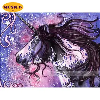 

Full Square Round Drill 5D DIY Diamond Painting Angel Unicorn Decoration 3D Embroidery Cross Stitch 5D Home Decor For Girls Room