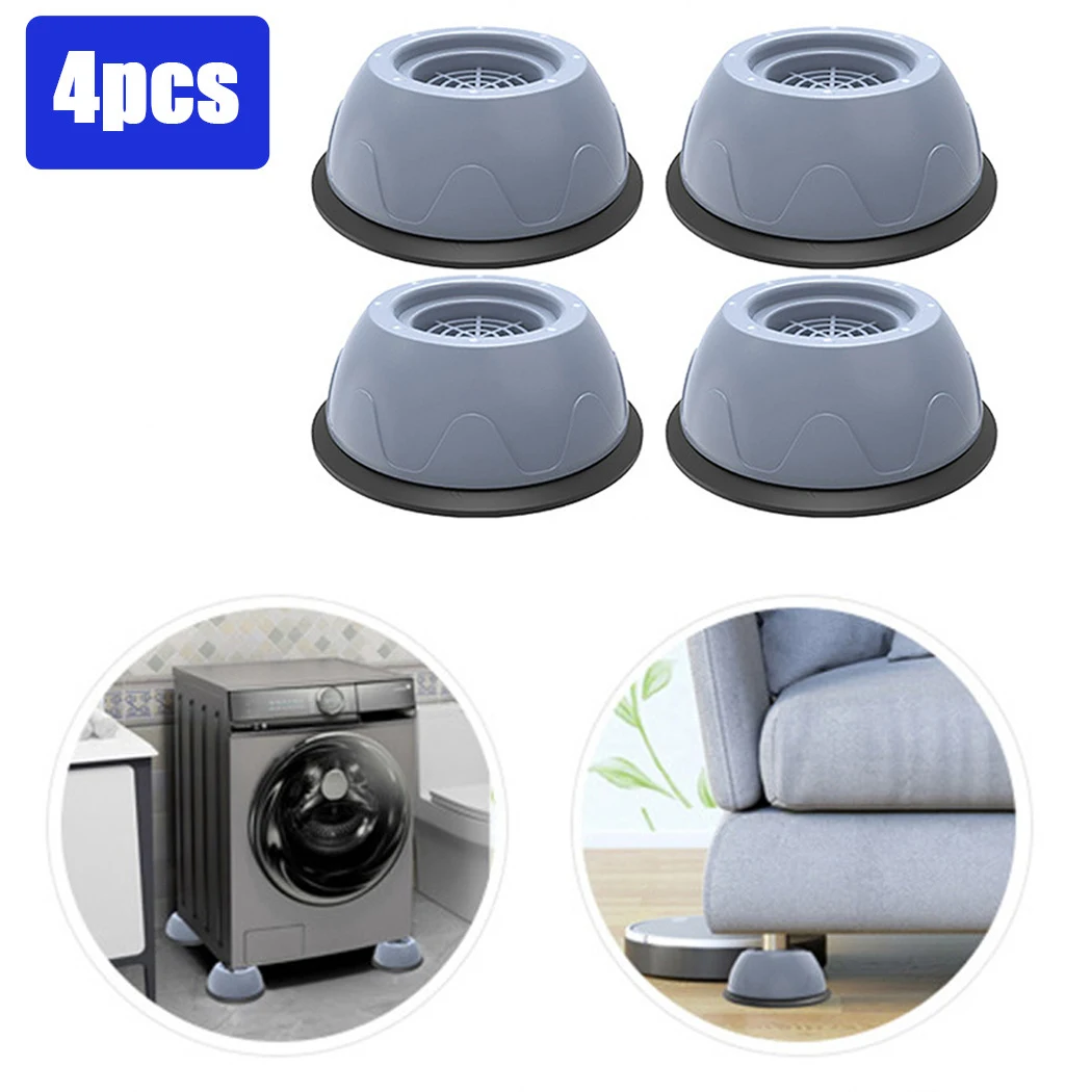 4pcs Washing Machine Support Mat Anti-Vibration Leg Stopper Feet Pads For  Tables/chairs/sofas/beds Home Appliance Part Accessory