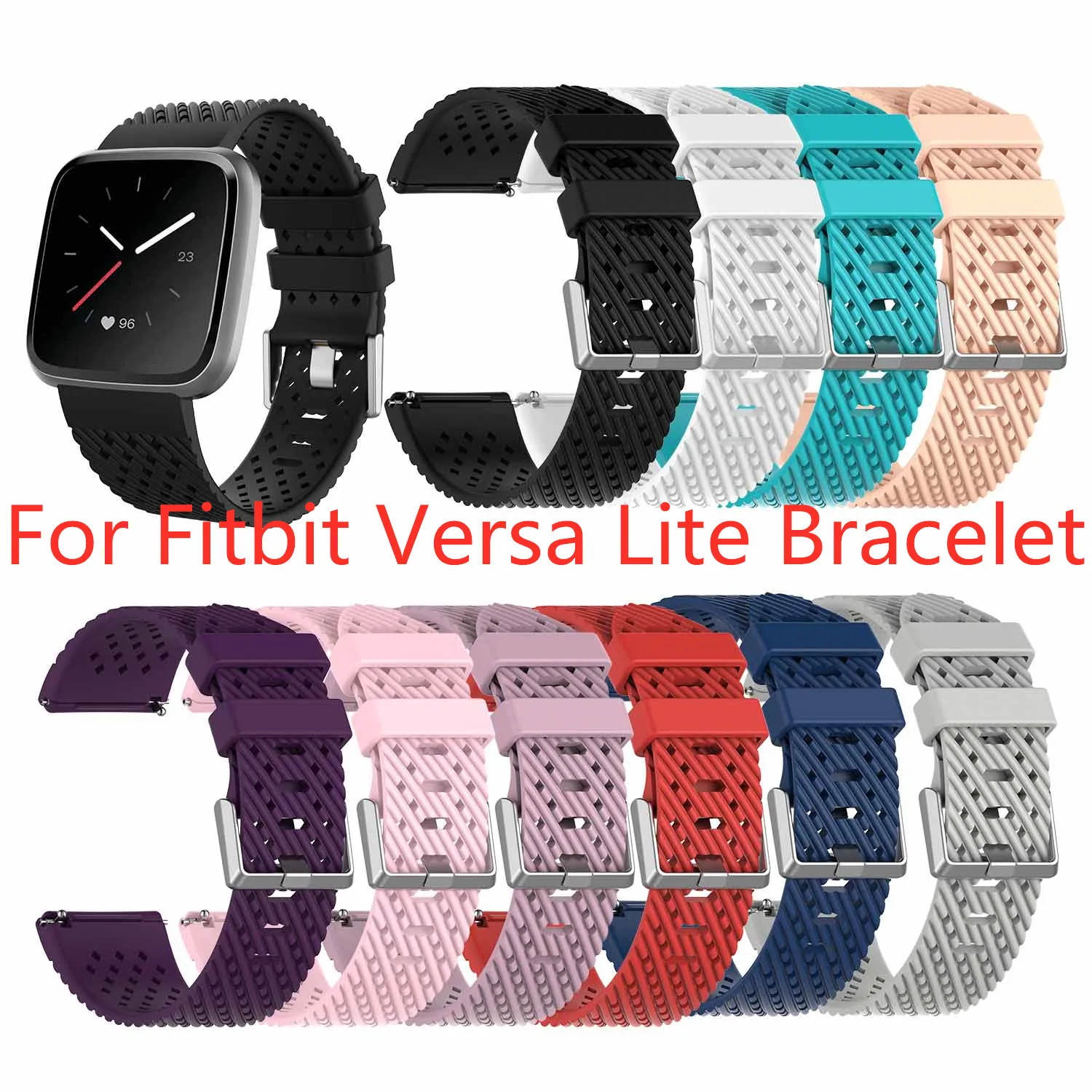 Сменный ремешок для Fitbit Versa Lite спортивный браслет из силикона аксессуары смарт