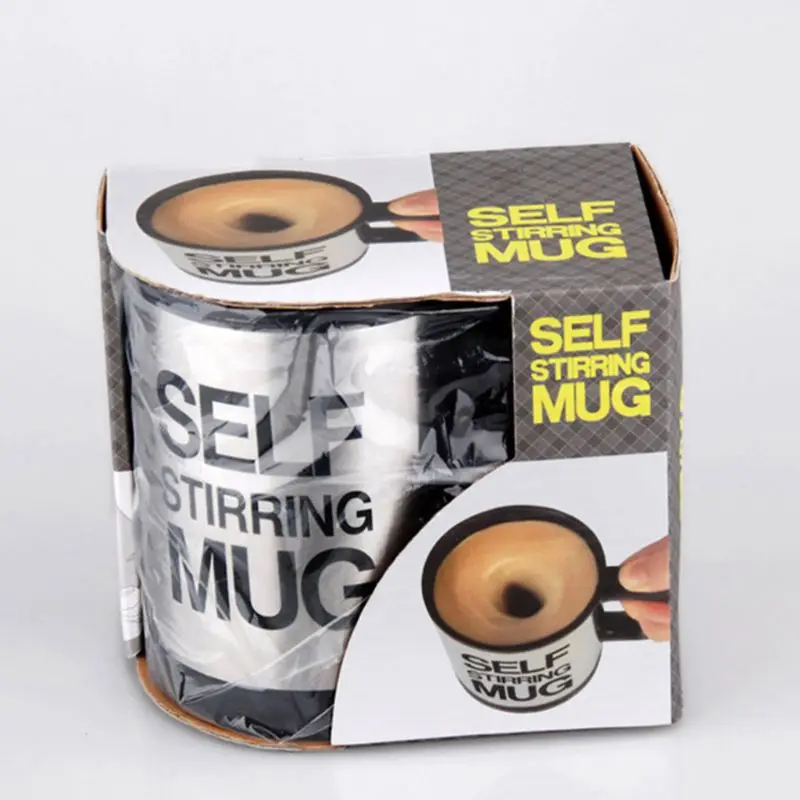 

Electric Stainless Steel Auto Self Stirring Coffee Mug Magnetized Mixing Cup