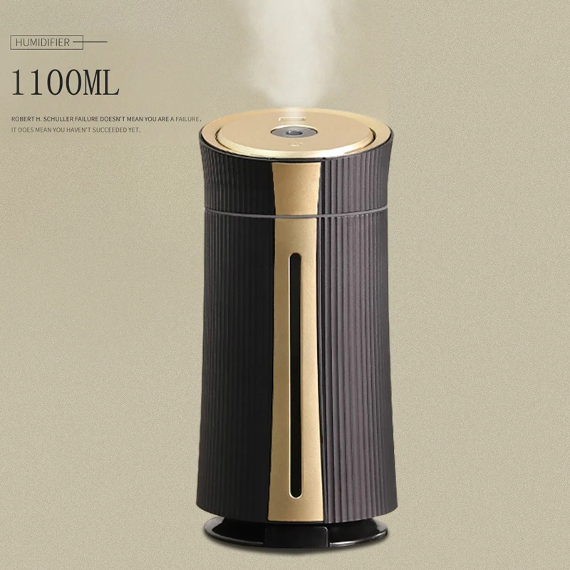 

New 1100ML Air Humidifier Ultrasonic USB Diffuser Aroma Essential Oil 7 Color LED Night light Cool Mist Purifier Humidificador