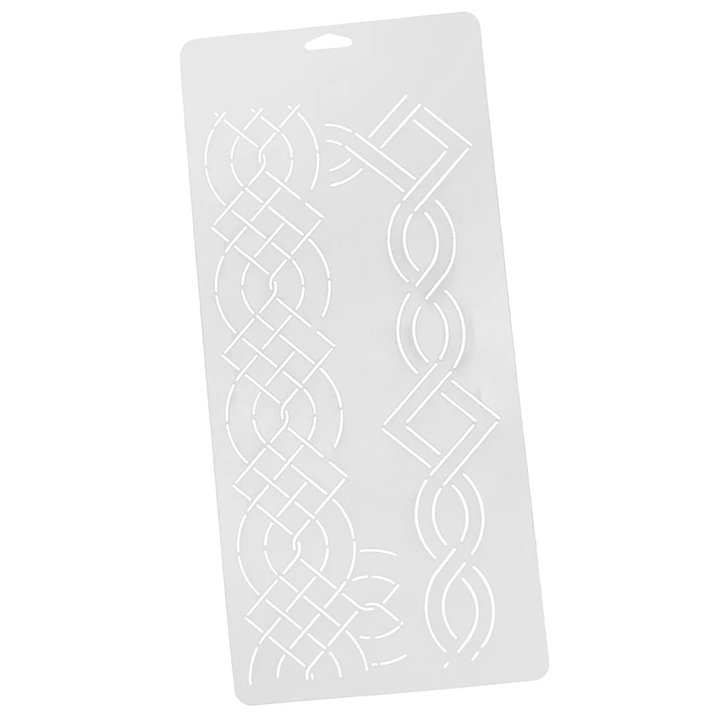Semi-Transparent Acrylic Quilt Template Patchwork Embroidery Stencils, Rectangle