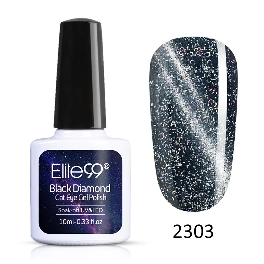 2303 Elite99 10 мл Galaxy Cat Eyes светодиодный Гель-лак для ногтей Хамелеон для использования с магнитом УФ-лак для ногтей Дизайн ногтей Блестящий гель нужен черный базовый слой - Цвет: 2303