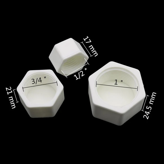 Bouchon d'extrémité à filetage femelle en plastique 1/2 en effet 3