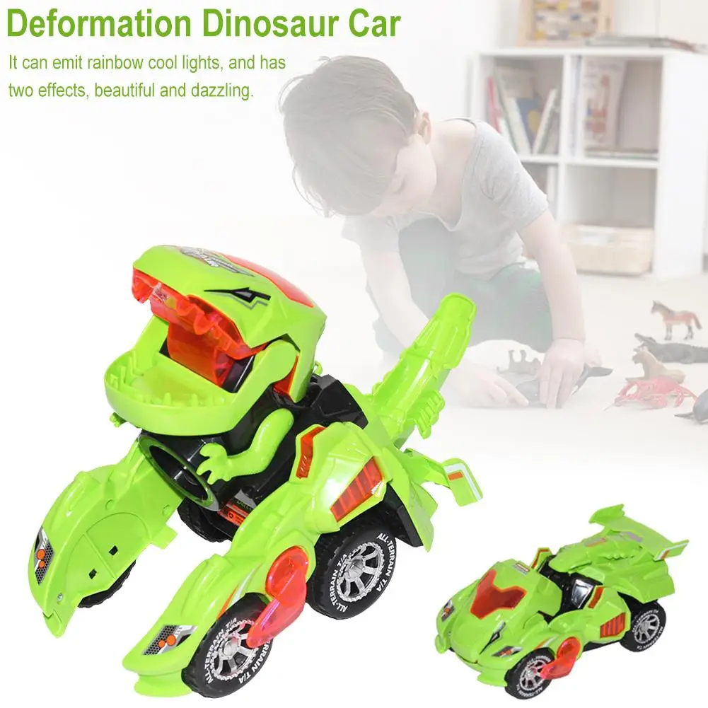 Динозавр деформационный игрушечный автомобиль электрический светильник музыкальный гоночный детские развивающие игрушки электронный питомец Сюрприз подарок на день рождения