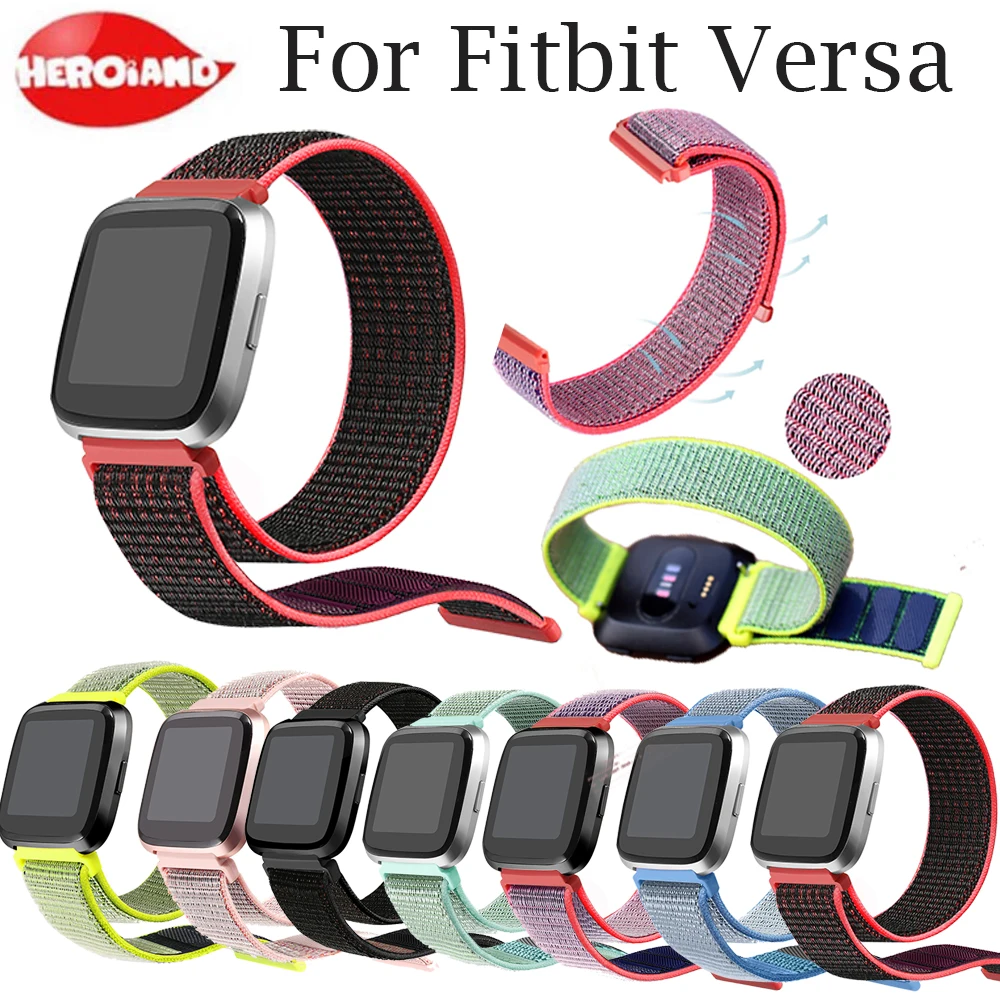 

Smart Accessories Replacement Woven Nylon Strap For Fitbit Versa Breathable Adjustable Loop Band For Fitbit Versa Wristbands
