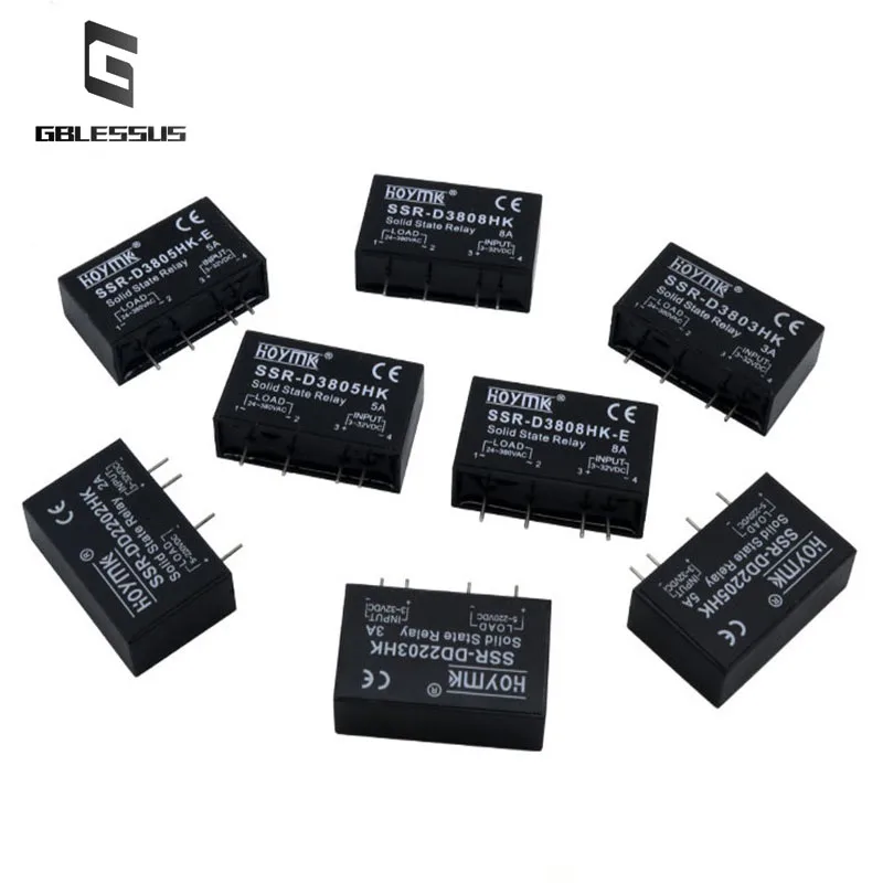 1 шт. печатная плата SSR-D3803HK D3805HK D3808HK твердотельное реле с контактами 3 А 5 8 DC-AC |