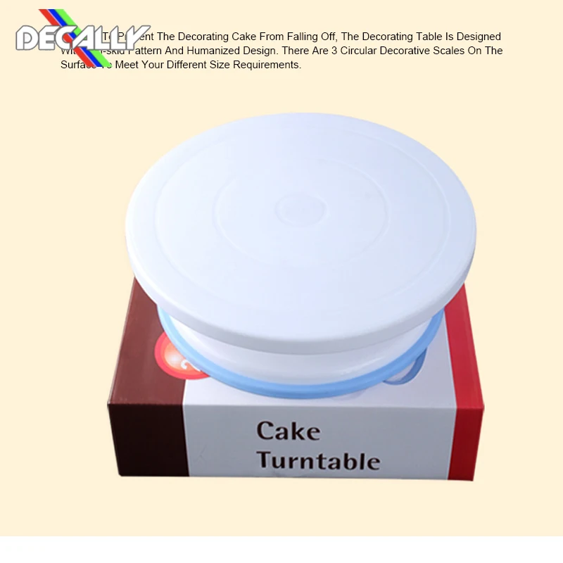 

DIY Cake Rotary Table Bakeware Cake Rotating Round Cake Decorating Tools Rotary Table Pastry Accessories Cake Stand