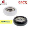 9 pcs 625ZZ POM roulements roue à rouleaux ronde Passive avec roue en plastique Nylon Kossel 5x21.5x7mm pour pièces d'imprimante 3D ► Photo 2/5