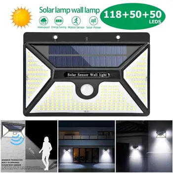 

Outdoor 218LED Solar Motion Sensor Wall Light Waterproof Yard Security Lamp Dropshipping