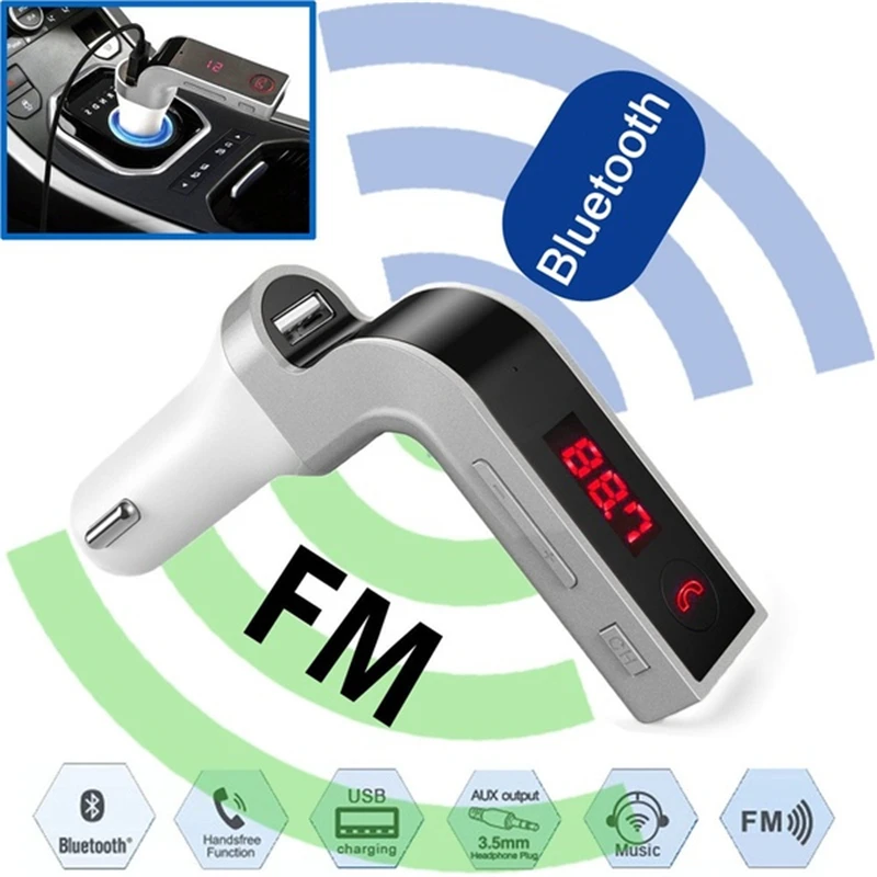 Автомобильный MP3 плеер Bluetooth Fm передатчик беспроводной радиоприемник Aux Usb