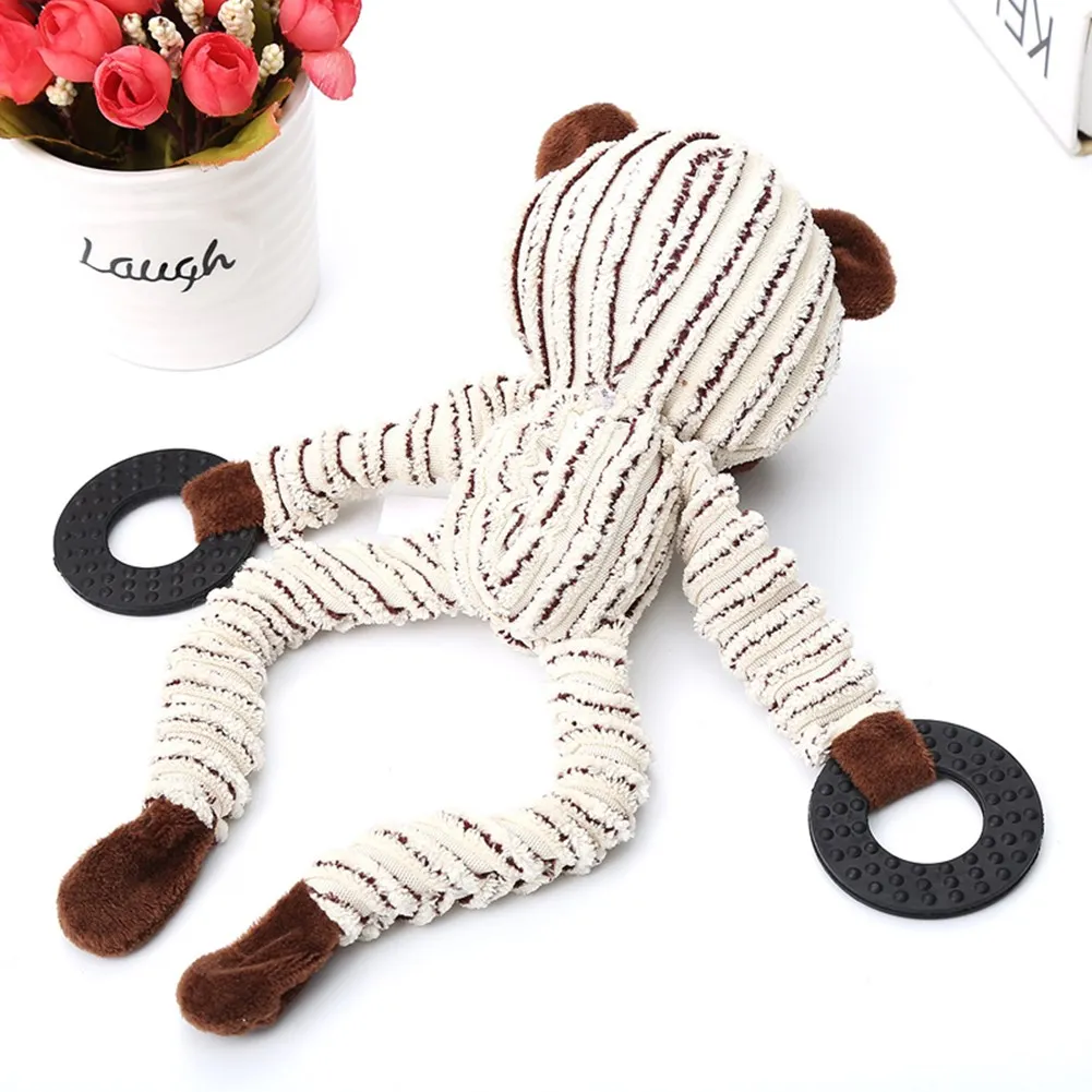 Собака плюшевые игрушки мягкие маленькая обезьянка для жевания щенок овечка