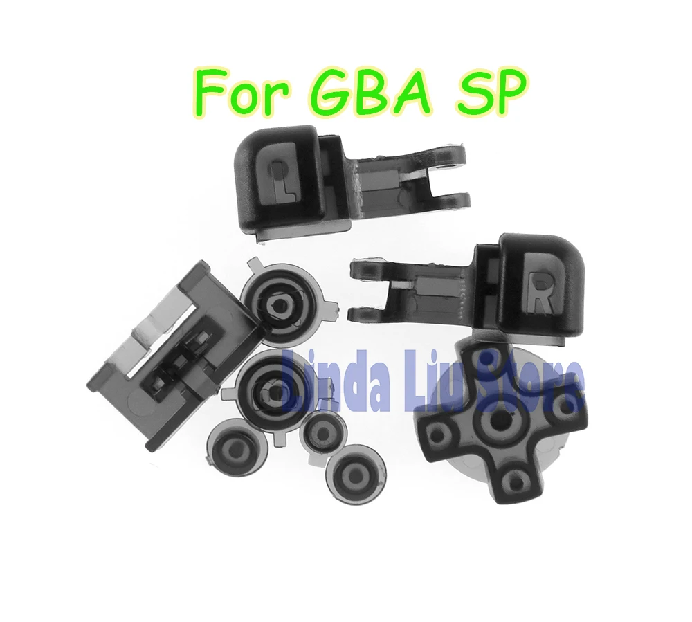 Прозрачные кнопки управления крест L/R ABXY Кнопки для GBA SP консоли Clear 5 комплектов |
