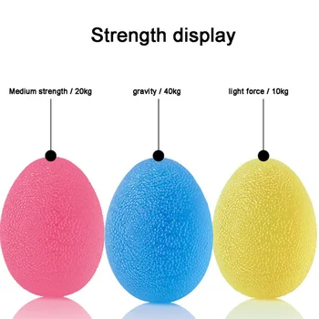 

Best! High Quality Hand Grips Egg Grip Ball TPE Pressure Relief Ball Practical Hand Exercise Ball Gym Fitness Workout Equipment