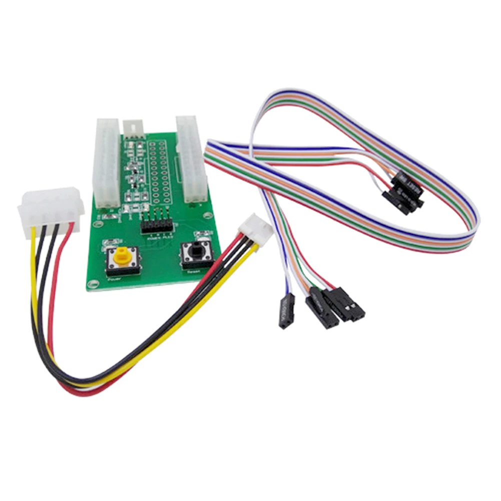 4PIN And 24 Pin Cord Mining Power Supply Start Board Power Cable Synchronous Mining Expansion Card Start Line