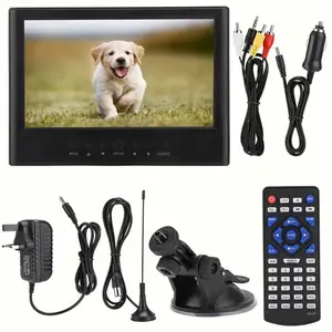 LEADSTAR 9 дюймов спереди колонки цифровое телевидение с TF слотом для карт 110-220V цвет TFT-LED дисплей телевизор smart TV HD tv - изображение