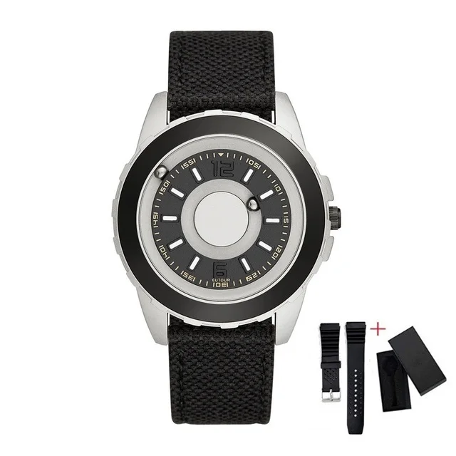 Silver Black Canvas