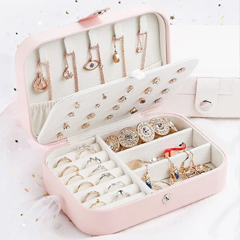 

Fresh and simple girl earring plate jewelry box earring ring multifunctional jewelry storage box