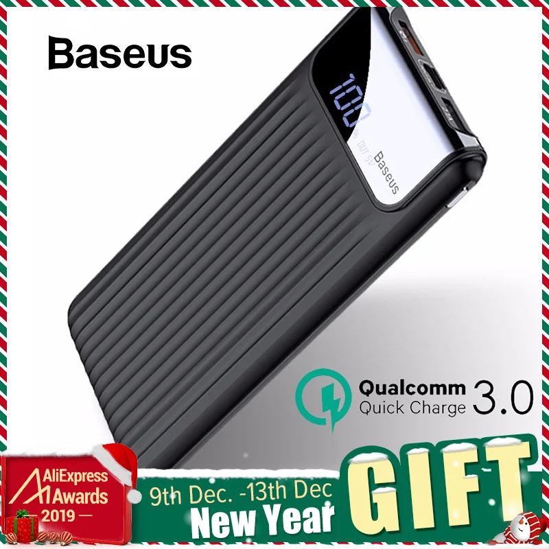 Skup Baseus 10000mAh szybkie ładowanie 3.0 usb power bank do telefonu iPhone X 8 7 6 Samsung S7 Edg powerbank xiaomi baterii power bank QC3.0