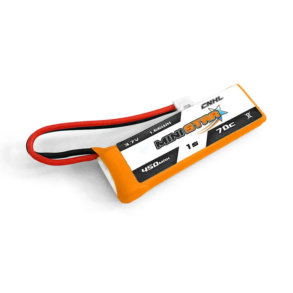 8 шт. CNHL MiniStar 450mAh 3,7 V 1S 70C Lipo батарея с PH 2,0 для EMAX TinyHawk