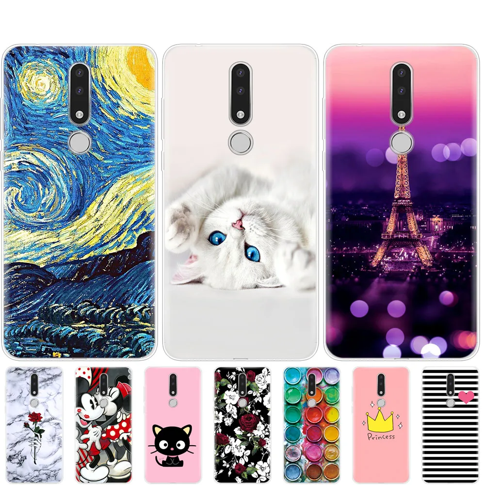 

Case For Nokia 3.1 Plus Case coque Cute Silicone Soft Back Cover on For Nokia 3.1 3.1+ 2018 bumper full 360 Protective fundas