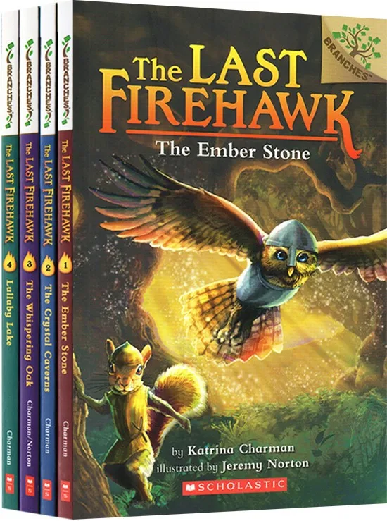 4 книги The Last Firehawk детская книга с английской историей Помощь ребенку быть