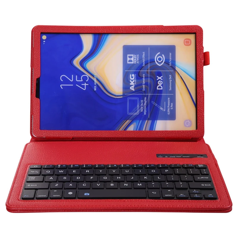 Lychee чехол-клавиатура для samsung Galaxy Tab S4 10,5 модель Sm-T830/T835/T837, тонкий легкий Чехол-подставка со съемным W