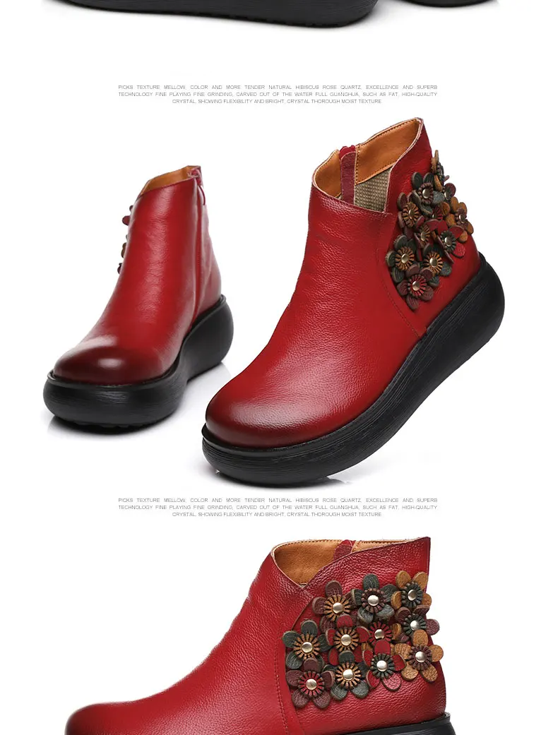 Gykaeo/Женские Ботинки martin из натуральной кожи в стиле ретро; Цвет черный, красный; удобная Студенческая обувь на плоской подошве; женская обувь; botas mujer invierno