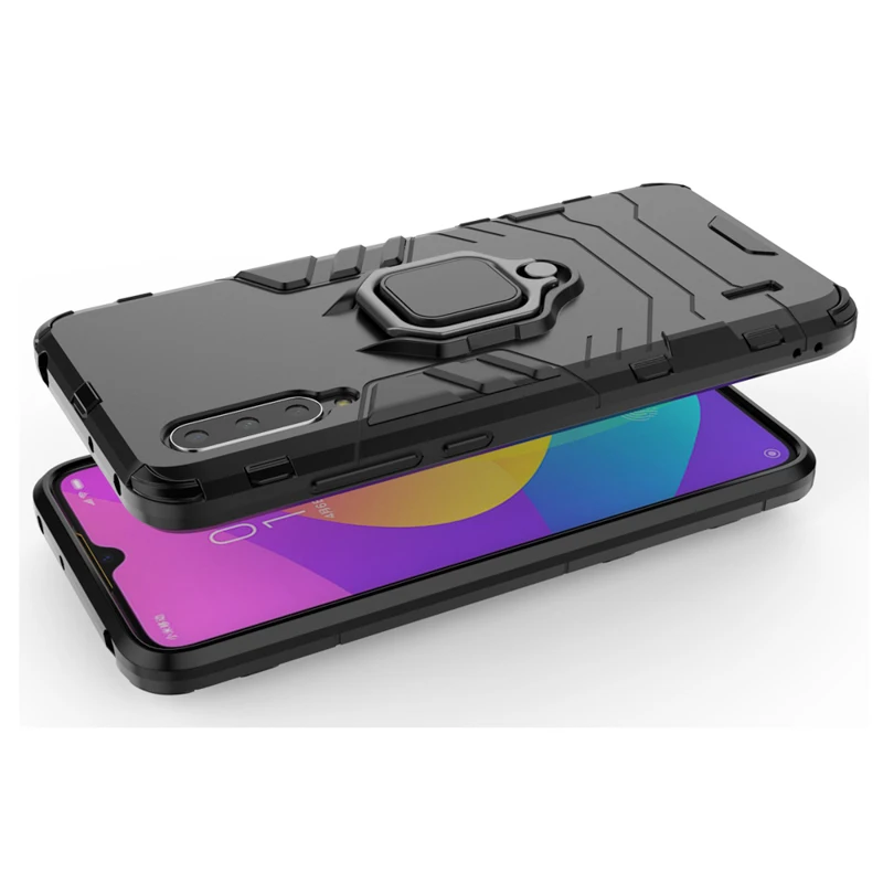 

Case SFor Xiaomi Mi CC9 CC9e Case Finger Ring Holder Armor Back Cover For Xiaomi Mi A3 Lite CC9mt Meitu Phone Case Mi A3 Bumper