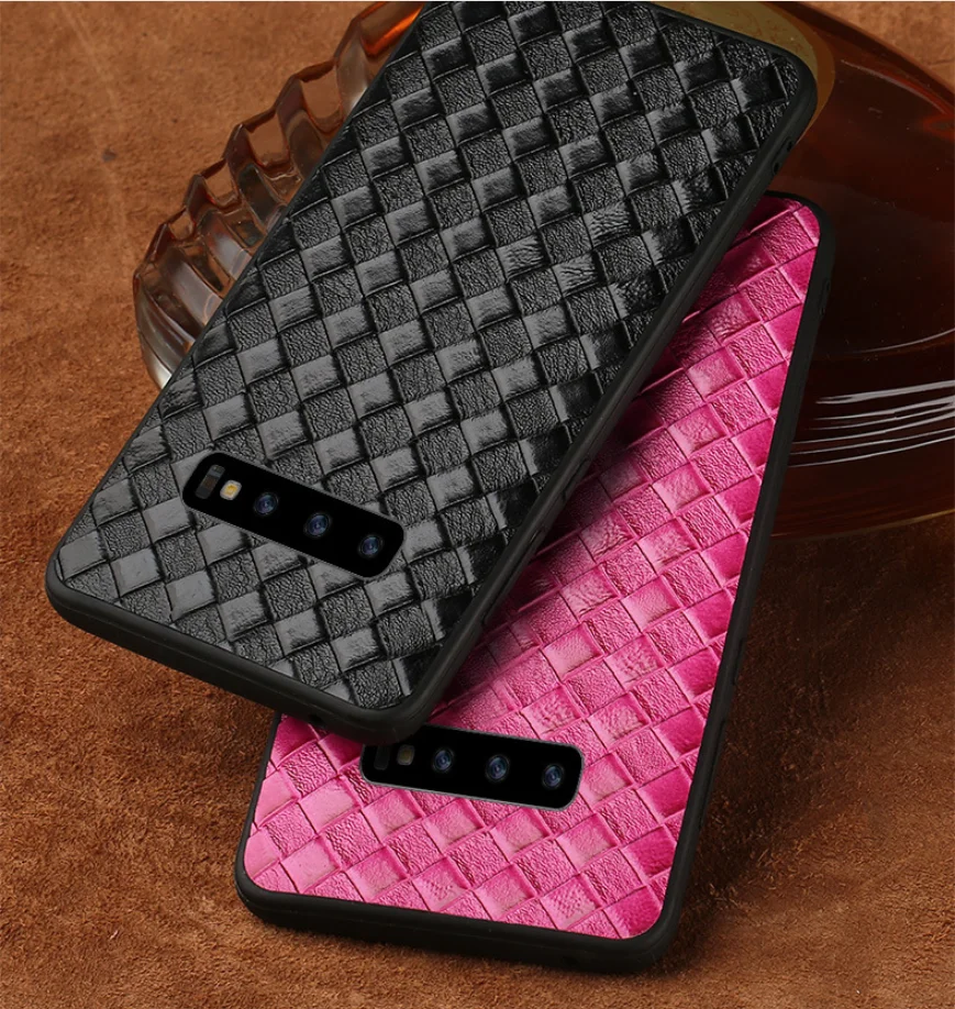 Роскошный противоударный чехол из натуральной кожи для телефона samsung galaxy A50 A70 A40 A20 Note 8 9 10 S8 S9 S10 plus чехол для телефона