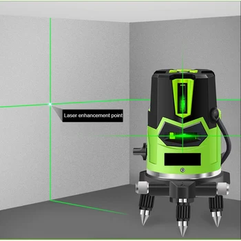 Cheap 2/3/5 Cross Lines Laser Level Green Light Horizontal Vertical Leveling Instrument 360 Automatic Self-Leveling Measuring Tool