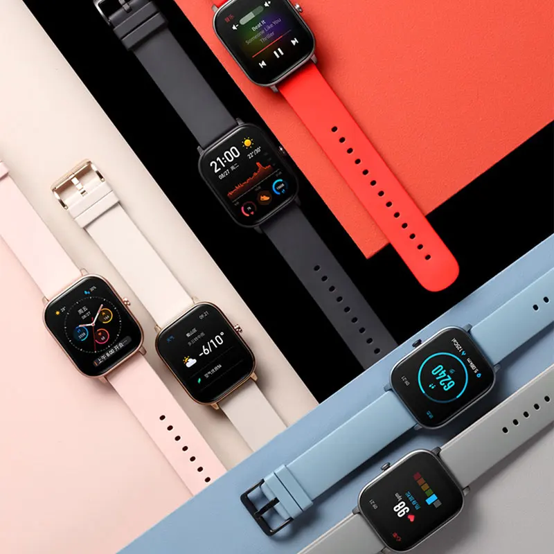 Умные часы Amazfit GTS водонепроницаемые умные Huami с GPS позиционированием