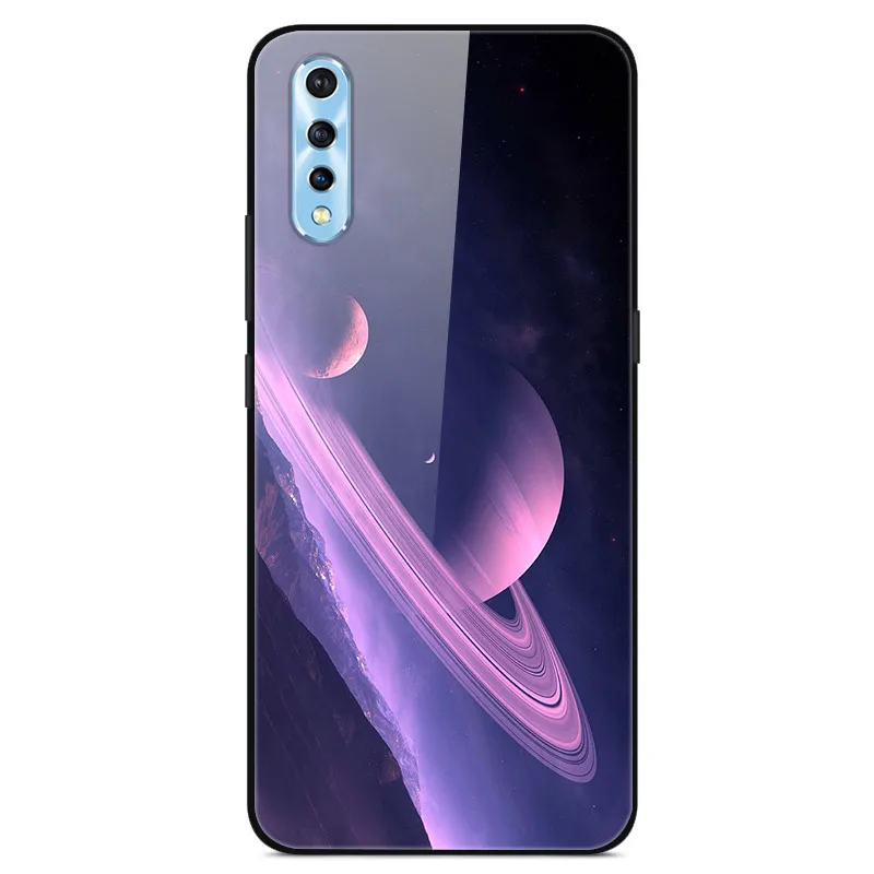 13 Для Vivo V17 Neo Чехол Закаленное Стекло Пластиковая Жесткая Задняя чехол Для Vivo V17 Neo V 17 V17Neo Крышка Планета ТПУ Бампер VivoV17 Neo - Цвет: 13