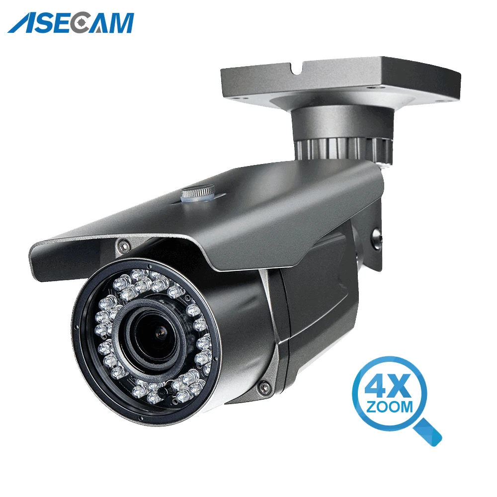 IP камера видеонаблюдения 5MP H.265 варифокальный зум 2 8 12 мм объектив Onvif Bullet наружная