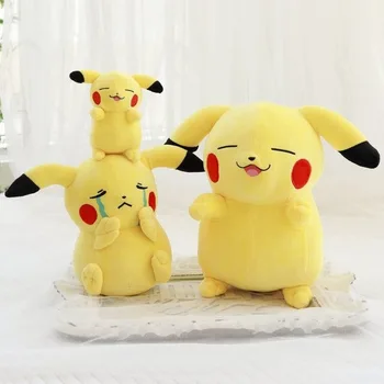 

Takara POKEMON Cute Expression Pikachu Plush Acting Crying Doll Kawaii Anime Stuffed Lovely Gift for Children
